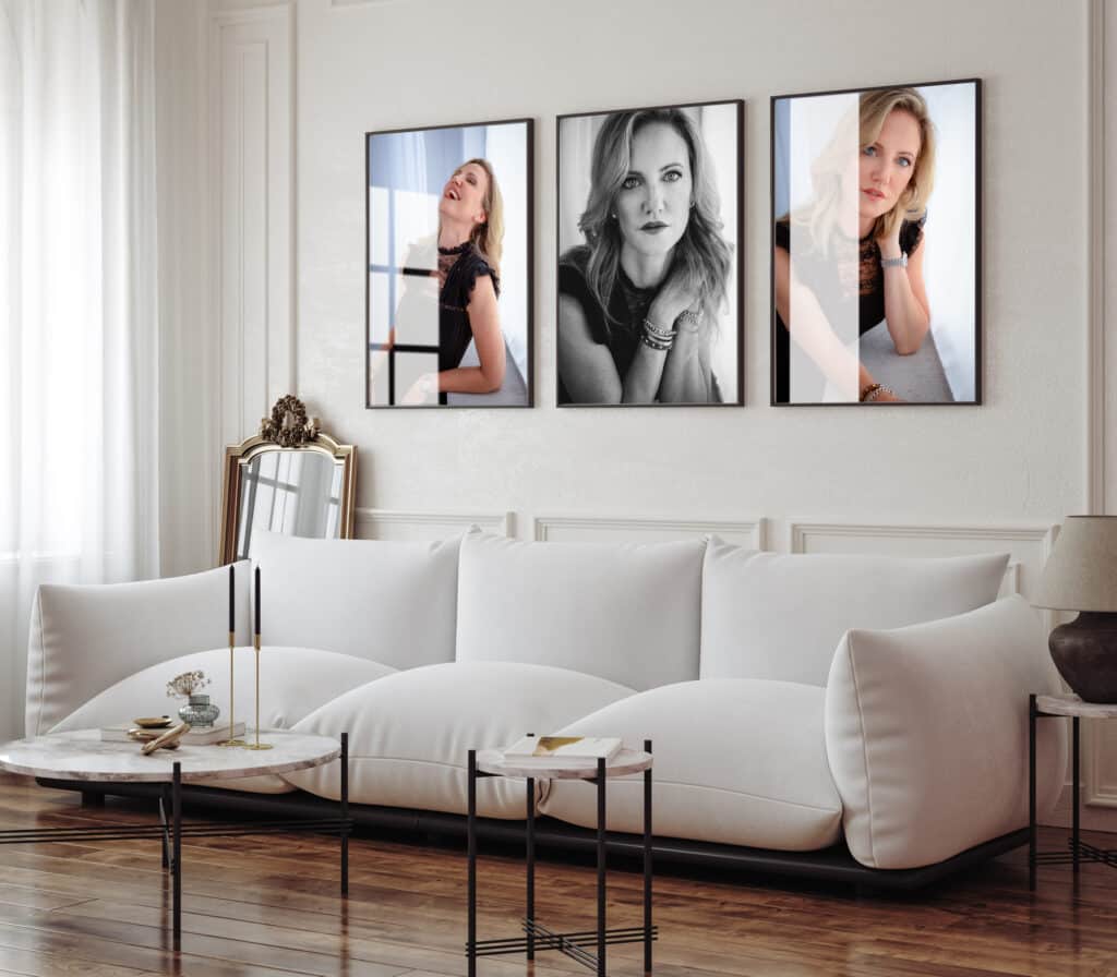 Portraitfotografin Düsseldorf – Frau im Glamour-Studio